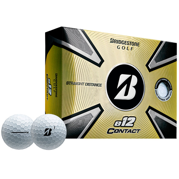 Bridgestone e12 Contact Golf Balls - White - 12 Pack