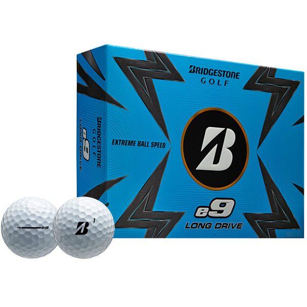 Bridgestone e9 Long Drive Golf Balls - White - 12 Pack