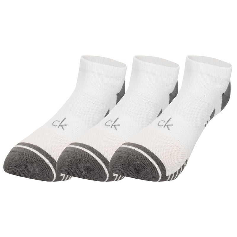 Calvin Klein Tech Trainer Sock (3 Pack) - White/Grey OSFM
