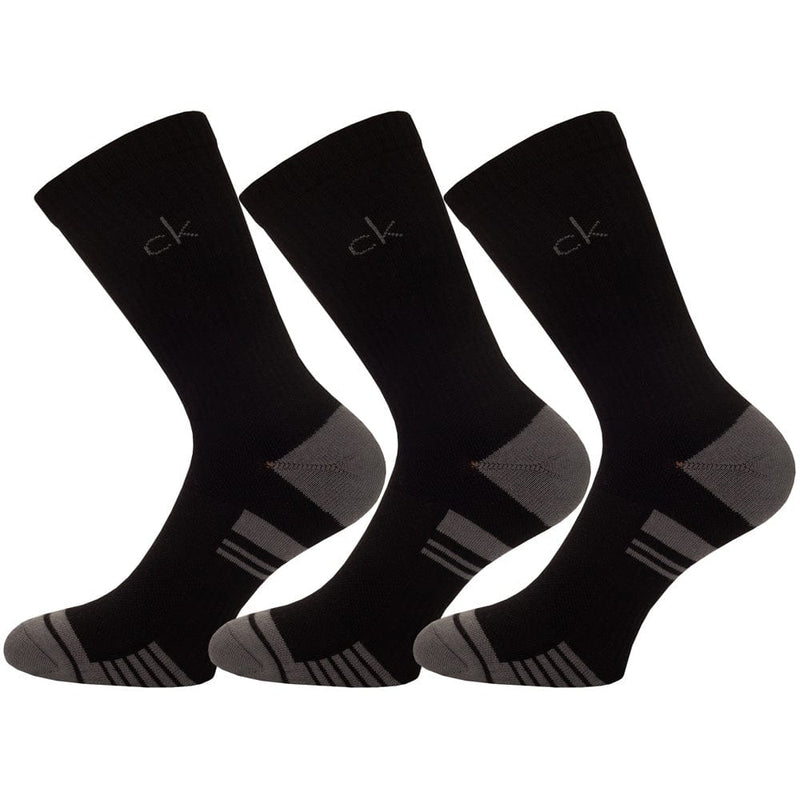 Calvin Klein Tech Crew Sock (3 Pack) - Black/Grey OSFM