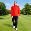 Calvin Klein Newport Half-Zip Sweater - Fiery Red