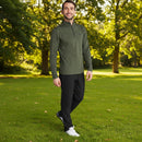 Calvin Klein Newport Half-Zip Sweater - Olive Green Marl