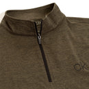 Calvin Klein Newport Half-Zip Sweater - Olive Green Marl