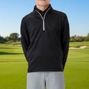 Callaway Youth Hex Fleece 1/4 Zip Pullover - Caviar