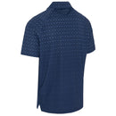 Callaway Engineered Chev Ombre Print Polo Shirt - Peacoat