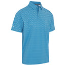 Callaway Engineered Chev Ombre Print Polo Shirt - Cendre Blue
