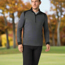 Callaway Soft Touch Blocked 1/4 Zip - Black Heather