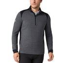 Callaway Soft Touch Blocked 1/4 Zip - Black Heather