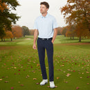 Callaway Fractal Chev Print Polo Shirt - Bright White