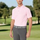 Callaway Twill Print Polo Shirt - Strawberry Pink