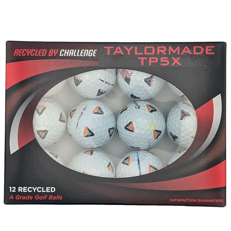 TaylorMade TP5x Pix Grade A Rewashed Golf Balls - White 12 Pack