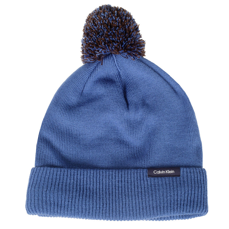 Calvin Klein Linden Bobble Beanie - Blue Hibiscus