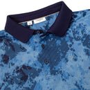 Calvin Klein Digital Chaos Printed Polo Shirt - Navy