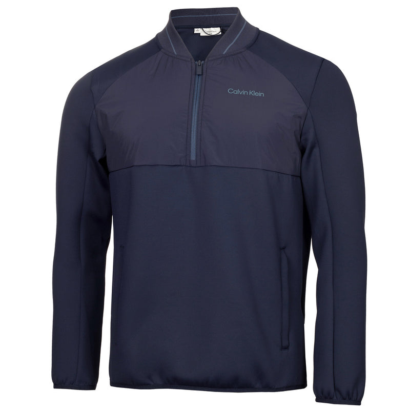 Calvin Klein Greenside 1/2 Zip Hybrid Bomber - Navy
