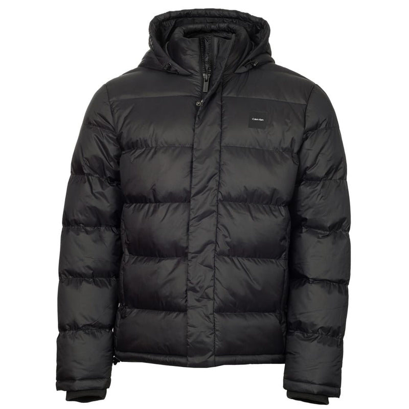 Calvin Klein Vanta Hooded Puffa Jacket - Black