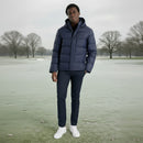 Calvin Klein Vanta Hooded Puffa Jacket - Navy