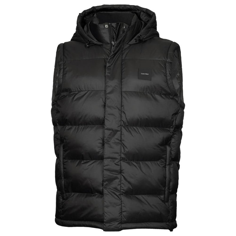 Calvin Klein Vanta Hooded Puffa Gilet - Black