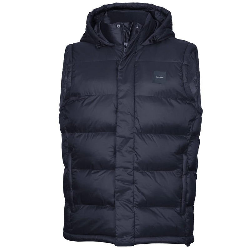 Calvin Klein Vanta Hooded Puffa Gilet - Navy