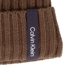 Calvin Klein Albon Ribbed Beanie - Cedar Brown