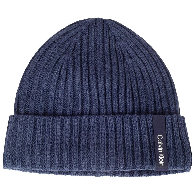Calvin Klein Albon Ribbed Beanie - Dark Denim