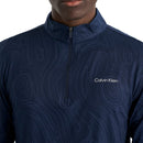 Calvin Klein Printed Newport Half Zip - Navy Marble