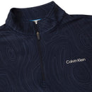Calvin Klein Printed Newport Half Zip - Navy Marble