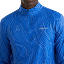 Calvin Klein Printed Newport Half Zip - Sapphire