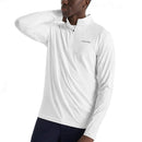Calvin Klein Printed Newport Half Zip - White Marble