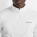 Calvin Klein Printed Newport Half Zip - White Marble