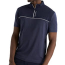 Calvin Klein Grange Mock Neck Polo Shirt - Navy