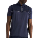 Calvin Klein Grange Mock Neck Polo Shirt - Navy