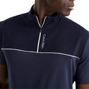 Calvin Klein Grange Mock Neck Polo Shirt - Navy