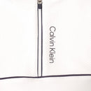 Calvin Klein Grange Mock Neck Polo Shirt - White