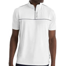 Calvin Klein Grange Mock Neck Polo Shirt - White