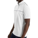 Calvin Klein Grange Mock Neck Polo Shirt - White