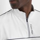 Calvin Klein Grange Mock Neck Polo Shirt - White