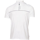Calvin Klein Grange Mock Neck Polo Shirt - White