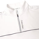 Calvin Klein Grange Mock Neck Polo Shirt - White