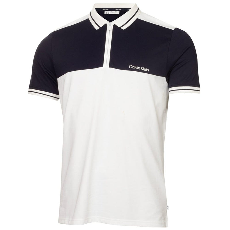Calvin Klein Springhill Colour Block Polo Shirt - White