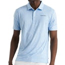 Calvin Klein Marble Print Polo Shirt - Bluebell