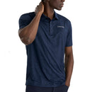Calvin Klein Marble Print Polo Shirt - Navy