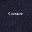 Calvin Klein Marble Print Polo Shirt - Navy