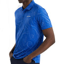 Calvin Klein Marble Print Polo Shirt - Sapphire