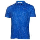Calvin Klein Marble Print Polo Shirt - Sapphire