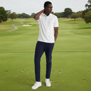 Calvin Klein Marble Print Polo Shirt  - White