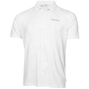 Calvin Klein Marble Print Polo Shirt  - White