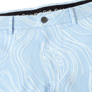 Calvin Klein Marble Print Bullet Shorts - Bluebell