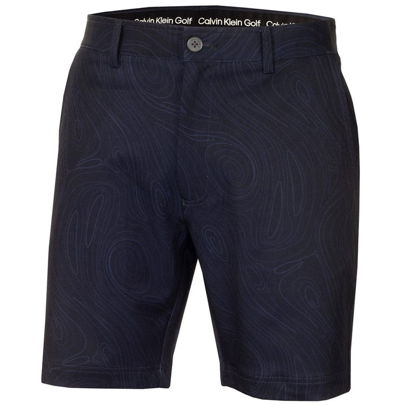 Calvin Klein Marble Print Bullet Shorts - Navy