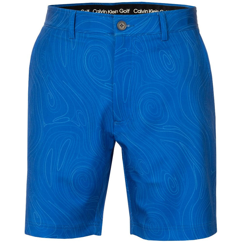 Calvin Klein Marble Print Bullet Shorts - Sapphire