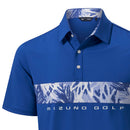 Mizuno Cali Stripe Polo Shirt - Blue